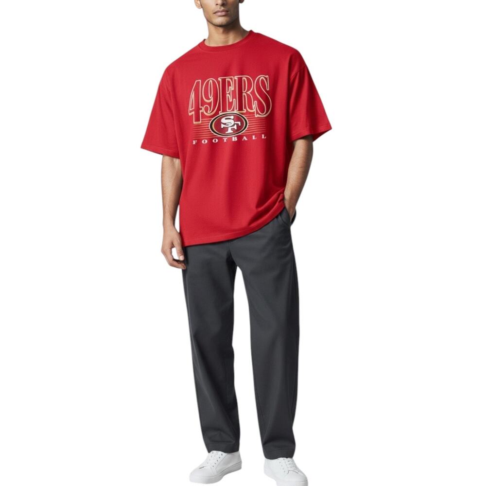 NFL Team Gear San Francisco 49ers Logo Tee Red Size 2XL Cotton Football NEW SF